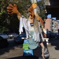 Allestimento di San Ghetto Martire per il 40° Corteo di Carnevale di Scampia. <em>Ph. Martina Pignataro.</em>