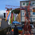 Allestimento della Gru per il 32° Corteo di Carnevale di Scampia, domenica 2 marzo 2014. <em>Ph. Martina Pignataro.</em>