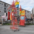 Allestimento della Gru per il 36° Corteo di Carnevale di Scampia, domenica 11 febbraio 2018. <em>Ph. Martina Pignataro.</em>