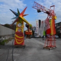Allestimento della Gru per il 36° Corteo di Carnevale di Scampia, domenica 11 febbraio 2018. <em>Ph. Martina Pignataro.</em>