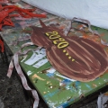 Il pappece numerato per la Gru ai laboratori per il 38° Corteo di Carnevale di Scampia, 2020. <em>Ph. Martina Pignataro.</em>