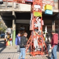 Allestimento della Gru per il 38° Corteo di Carnevale di Scampia, domenica 23 febbraio 2020. <em>Ph. Martina Pignataro.</em>