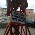 Allestimento della Gru per il 41° Corteo di Carnevale di Scampia, domenica 19 febbraio 2023. Ph Martina Pignataro.