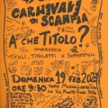 Locandina del 41° Corteo di Carnevale di Scampia, Domenica 19 febbraio 2023.
