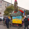 Il carro del GRIDAS pronto per il 41° Corteo di Carnevale di Scampia, domenica 19 febbraio 2023. <em>Ph Maria Reitano.</em>