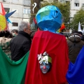 La maschera “Mondiala” al 41° Corteo di Carnevale di Scampia, domenica 19 febbraio 2023. <em>Ph Maria Reitano.</em>