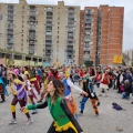 Il Frente Murguero Italiano a Largo Battaglia conclude il 41° Corteo di Carnevale di Scampia, domenica 19 febbraio 2023. <em>Ph Oana Luiza Moldovan.</em>