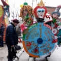 Il carro del CDR “Gatta Blu” e Chikù al 42° Corteo di Carnevale di Scampia, domenica 11 febbraio 2024. Ph Maria Reitano.