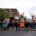Preparazione dei carri per la partenza del 42° Corteo di Carnevale di Scampia, domenica 11 febbraio 2024. Ph Maria Reitano.