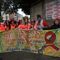 Lo striscione-slogan dell’associazione Dream Team - donne in rete con Franco Vicario al 42° Corteo di Carnevale di Scampia, domenica 11 febbraio 2024. Ph Ferdinando Kaiser.