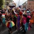 Il Frente Murguero Italiano al 42° Corteo di Carnevale di Scampia, domenica 11 febbraio 2024. Ph Ferdinando Kaiser.