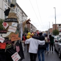 San Ghetto Martire chiude il 42° Corteo di Carnevale di Scampia, domenica 11 febbraio 2024. Ph Maria Reitano.