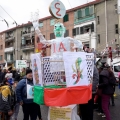 Il carro del Centro Zenit al 42° Corteo di Carnevale di Scampia, domenica 11 febbraio 2024. Ph Maria Reitano.