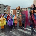 Rigoberta Menchù Tum e La Stradabanda da Roma al 42° Corteo di Carnevale di Scampia, domenica 11 febbraio 2024. Ph Ferdinando Kaiser.