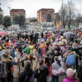 Il 42° Corteo di Carnevale di Scampia sbuca su via Ghisleri, domenica 11 febbraio 2024. Ph Alessia Maturi. 