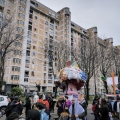 Il 42° Corteo di Carnevale di Scampia su via Ghisleri, domenica 11 febbraio 2024. Ph Alessia Maturi. 