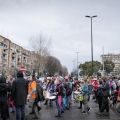 Il 42° Corteo di Carnevale di Scampia attraversa la rotonda di via Bakù, domenica 11 febbraio 2024. Ph Alessia Maturi. 