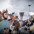 Cappellai Matti a confronto al 42° Corteo di Carnevale di Scampia, domenica 11 febbraio 2024. Ph Alessia Maturi. 