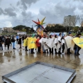 Il braciere per il falò conclusivo del 42° Corteo di Carnevale di Scampia, domenica 11 febbraio 2024. Ph Franco Vicario.