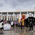 Preparazione del falò conclusivo del 42° Corteo di Carnevale di Scampia, domenica 11 febbraio 2024. Ph Alessia Maturi.