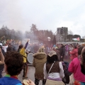 Falò conclusivo del 42° Corteo di Carnevale di Scampia, domenica 11 febbraio 2024. Ph Maria Reitano. 