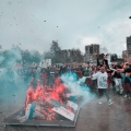 Falò conclusivo del 42° Corteo di Carnevale di Scampia, domenica 11 febbraio 2024. Ph Alessia Maturi.