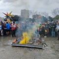 Falò conclusivo del 42° Corteo di Carnevale di Scampia, domenica 11 febbraio 2024. Ph Silvana Giannotta.