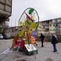 Allestimento dei carri per il 43° Corteo di Carnevale di Scampia, domenica 2 marzo 2025. Ph Maria Reitano.