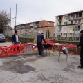 Allestimento della Gru per il 43° Corteo di Carnevale di Scampia, domenica 2 marzo 2025. Ph Maria Reitano.