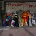 Maschere pronte per il 43° Corteo di Carnevale di Scampia, domenica 2 marzo 2025. Ph Maria Reitano.