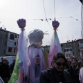 Il coniglio del Carnevale Sociale di Pianura al 43° Corteo di Carnevale di Scampia, domenica 2 marzo 2025. Ph Maria Reitano.