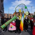 La racchetta dei diritti e rovesci al 43° Corteo di Carnevale di Scampia, domenica 2 marzo 2025. Ph Maria Reitano.