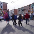 Rigoberta e San Ghetto Martire in coda al 43° Corteo di Carnevale di Scampia, domenica 2 marzo 2025. Ph Maria Reitano.