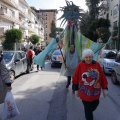 La testa del 43° Corteo di Carnevale di Scampia, domenica 2 marzo 2025. Ph Maria Reitano.