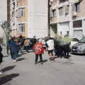 La testa del 43° Corteo di Carnevale di Scampia, domenica 2 marzo 2025. Ph Maria Reitano.