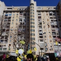 Carri e palazzoni al 43° Corteo di Carnevale di Scampia, domenica 2 marzo 2025. Ph Maria Reitano.