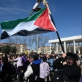 Palestina Libera, sempre, al 43° Corteo di Carnevale di Scampia, domenica 2 marzo 2025. Ph Ferdinando Kaiser.