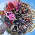 La Piazza come piace a noi. Domenica 2 marzo 2025. Frame di un video girato con la action camera Insta360 x4 da Ferdinando Kaiser.