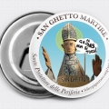 Calamita-apribottiglie di San Ghetto Martire - Santo Protettore delle Periferie realizzata du camaloon.it (Grafica Luca Pignataro).