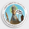 Spillona grande di San Ghetto Martire - Santo Protettore delle Periferie realizzata su camaloon.it (Grafica Luca Pignataro).