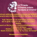 Ripartenza del cineforum settimanale gratuito promosso dal GRIDAS a Scampia presso la propria sede.