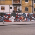 Mural al Quadrivio Arzano (Napoli), 1982. Vista parziale.