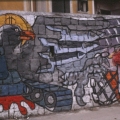 Mural al Quadrivio Arzano (Napoli), 1982. Vista parziale.