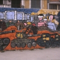Mural al Quadrivio Arzano (Napoli), 1982. Vista parziale.