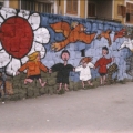 Mural al Quadrivio Arzano (Napoli), 1982. Vista parziale.