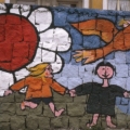Mural al Quadrivio Arzano (Napoli), 1982. Vista parziale.
