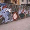 Mural al Quadrivio Arzano (Napoli), 1982. Vista parziale.