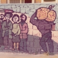 Mural al Quadrivio Arzano (Napoli), 1982. Vista parziale. Ph Archivio GRIDAS.