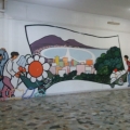 Mural alla ex-scuola media “Giotto” (San Giovanni a Teduccio, Napoli). Fotografato nell’aprile 2022 da Emma Ferulano.