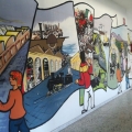 Mural alla ex-scuola media “Giotto” (San Giovanni a Teduccio, Napoli). Fotografato nell’aprile 2022 da Emma Ferulano.
